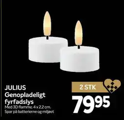 Din Isenkræmmer JULIUS Genopladeligt fyrfadslys, DKK 79.95 tilbud