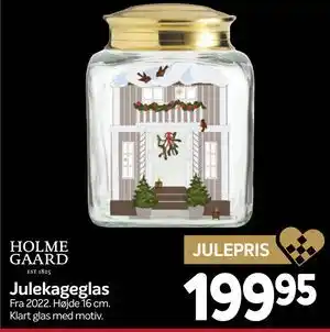 Din Isenkræmmer Julekageglas, DKK 199.95 tilbud