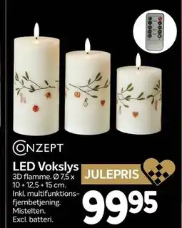 Din Isenkræmmer LED Vokslys, DKK 99.95 tilbud