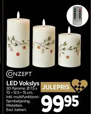 Din Isenkræmmer LED Vokslys, DKK 99.95 tilbud