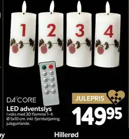 Din Isenkræmmer LED adventslys, DKK 149.95 tilbud