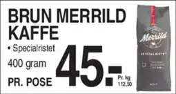 ABC Lavpris Brun merrild kaffe tilbud