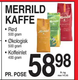 ABC Lavpris Merrild kaffe tilbud