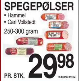 ABC Lavpris Spegepølser sky tilbud