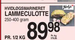 ABC Lavpris Hvidløgsmarineret lammeculotte tilbud