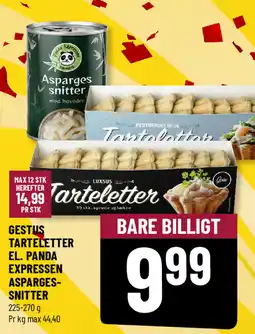 Løvbjerg Gestus tarteletter el. panda expressen asparges- snitter tilbud
