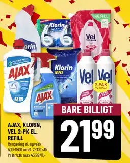 Løvbjerg Ajax, klorin, vel 2-pk el. refill tilbud