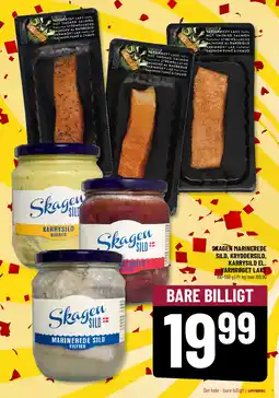 Løvbjerg Skagen marinerede sild, kryddersild, karrysild el. varmrøget laks tilbud