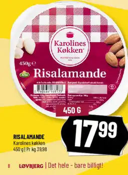 Løvbjerg Risalamande tilbud