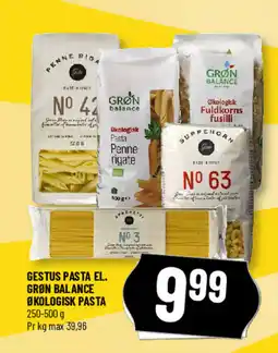 Løvbjerg Gestus pasta el. grøn balance økologisk pasta tilbud