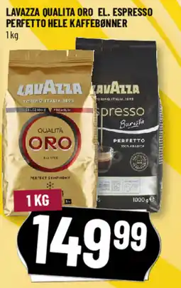 Løvbjerg Lavazza qualita oro el. espresso perfetto hele kaffebønner tilbud