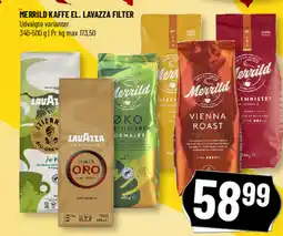 Løvbjerg Merrild kaffe el. lavazza filter tilbud