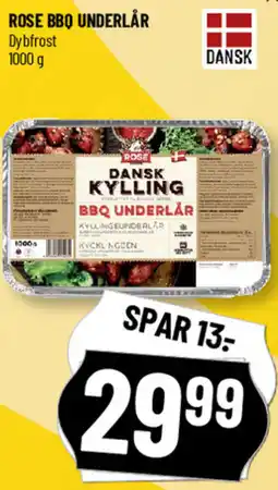 Løvbjerg Rose bbq underlår dybfrost tilbud