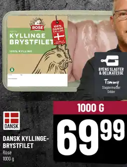 Løvbjerg Dansk kyllinge- brystfilet rose tilbud