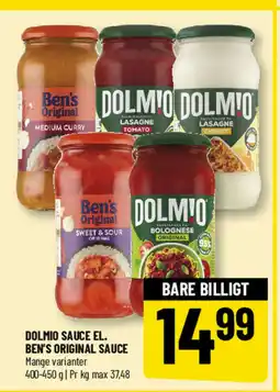Løvbjerg Dolmio sauce el. ben's original sauce tilbud