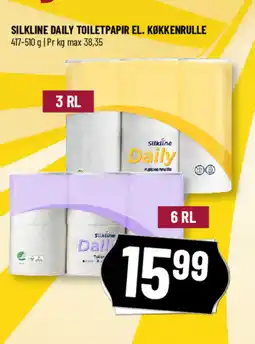 Løvbjerg Silkline daily toiletpapir el. køkkenrulle tilbud