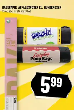Løvbjerg Bagepapir, affaldsposer el. hundeposer tilbud