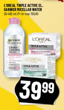 Løvbjerg L'oreal triple active el. garnier micellar water tilbud