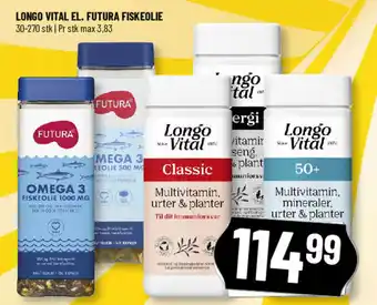 Løvbjerg Longo vital el. futura fiskeolie tilbud