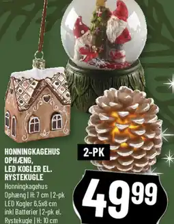 Løvbjerg Honningkagehus ophæng, led kogler el. rystekugle tilbud