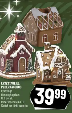 Løvbjerg Lysestage el. peberkagehus tilbud