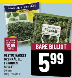 Løvbjerg Gestus hakket grønkål el. frigodan spinat tilbud