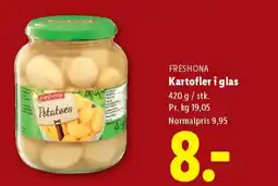 Lidl FRESHONA Kartofler i glas tilbud