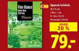 Lidl Spansk hvidvin tilbud