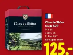 Lidl Côtes du Rhône rouge AOP tilbud
