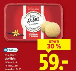 Lidl Bon gelati vaniljeis tilbud