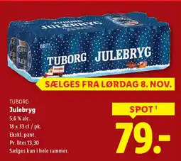 Lidl TUBORG JULEBRYG tilbud