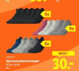 Lidl Crivit® sportssneakersstrømper tilbud