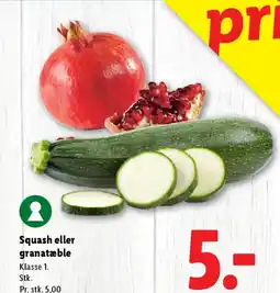 Lidl Squash eller granatæble tilbud
