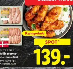 Lidl VILSTRUPGÅRD Kyllingebryst- eller -inderfilet tilbud