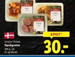 Lidl Danish crown færdigretter tilbud