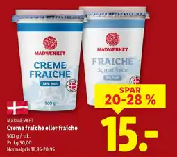 Lidl MADVÆRKET Creme fraiche eller fraiche tilbud