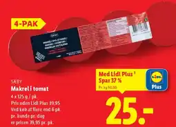 Lidl SÆBY Makreli tomat tilbud