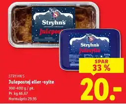 Lidl Stryhn's julepostej eller -sylte tilbud