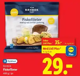 Lidl Dybfrost rahbek fiskefileter tilbud
