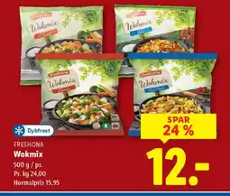 Lidl Dybfrost freshona wokmix tilbud