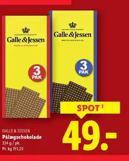 Lidl GALLE & JESSEN Pålægschokolade tilbud