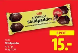 Lidl Toms skildpadder tilbud