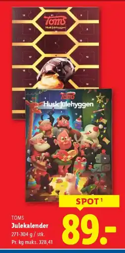Lidl TOMS Julekalender tilbud