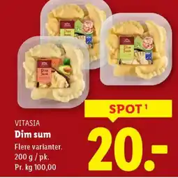 Lidl Vitasia dim sum tilbud