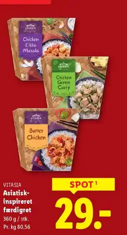 Lidl Vitasia asiatisk- inspireret færdigret tilbud