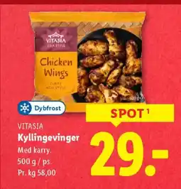 Lidl Dybfrost vitasia kyllingevinger tilbud