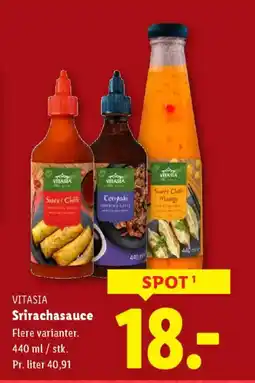 Lidl VITASIA Srirachasauce tilbud