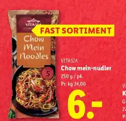 Lidl Chow mein-nudler vitasia tilbud