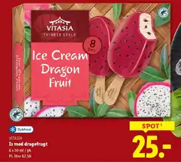 Lidl Dybfrost vitasia is med dragefrugt tilbud