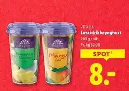 Lidl Vitasia lassidrikkeyoghurt tilbud